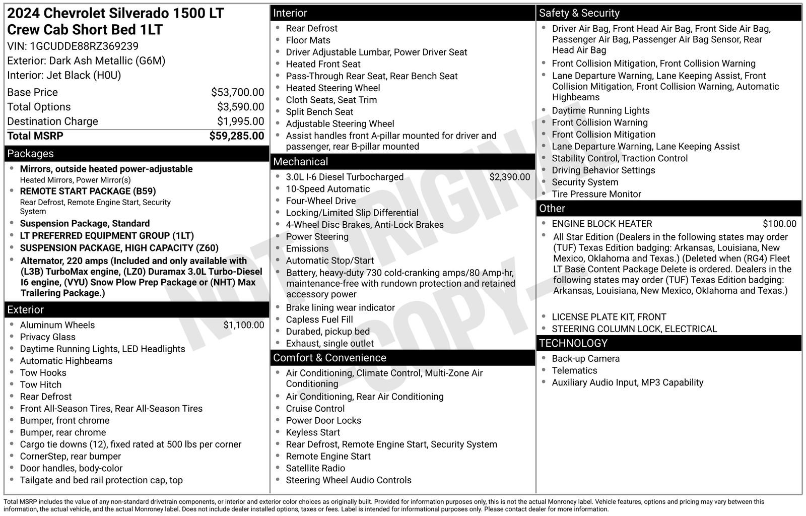 Used 2024 Chevrolet Silverado 1500 LT AWD/4WD image 32