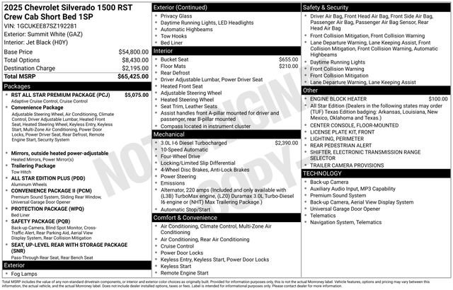 Used 2025 Chevrolet Silverado 1500 RST w/ RST All Star Premium Package AWD/4WD image 5