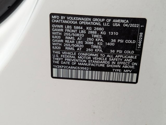 Used 2022 Volkswagen Atlas SE w/ Panoramic Sunroof Package AWD/4WD image 26