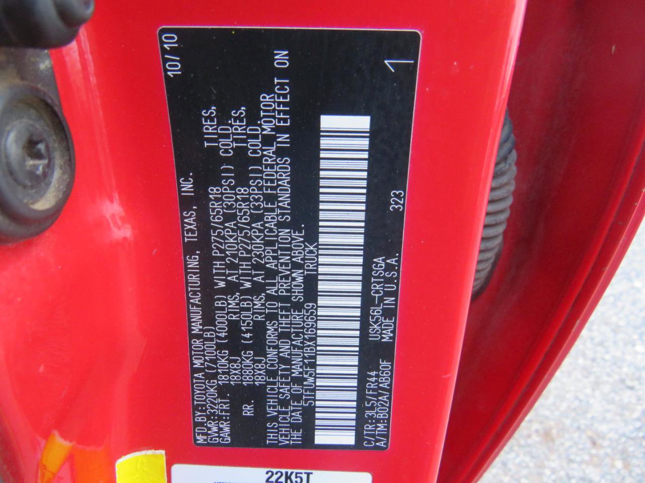 Used 2011 Toyota Tundra Tundra-Grade 5.7L FFV Double C w/ TRD Off-Road Pkg image 38