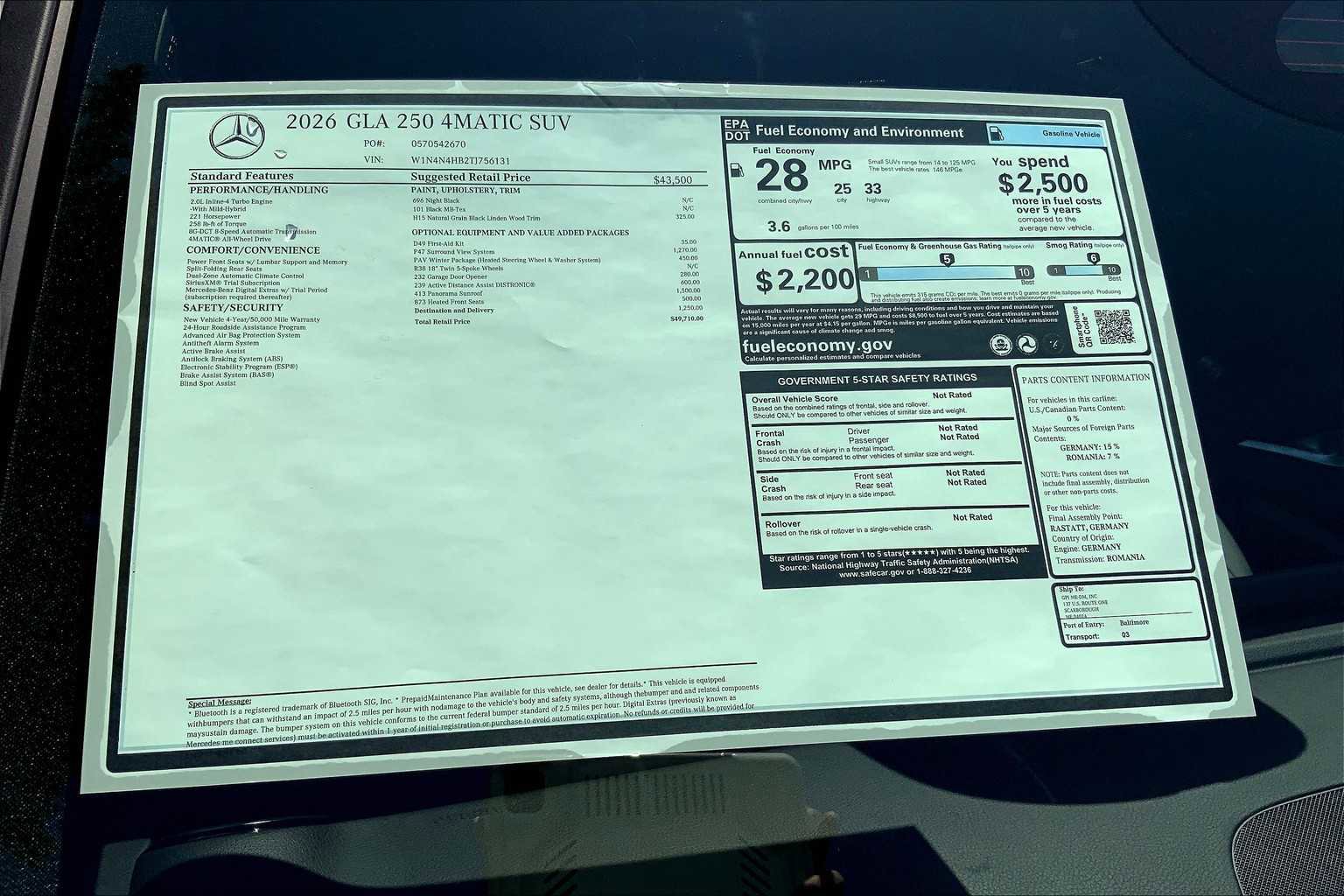 Certified 2026 Mercedes-Benz GLA 250 4MATIC image 26