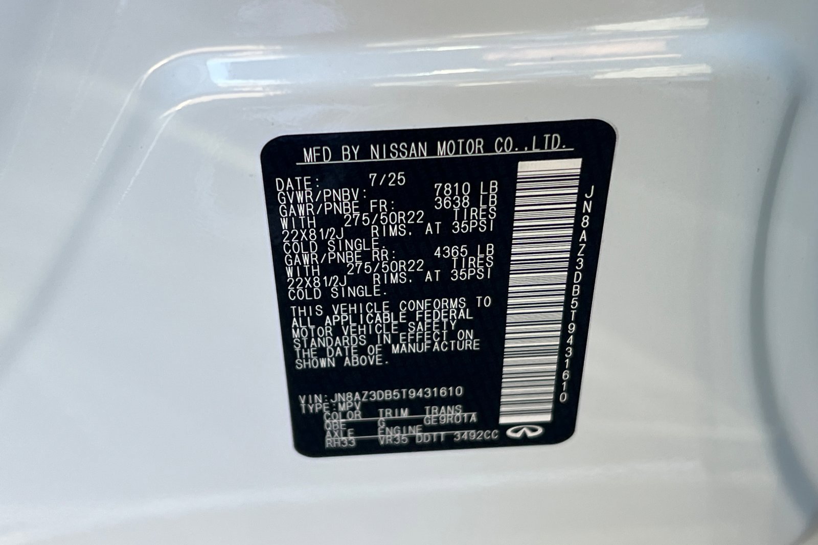 New 2026 INFINITI QX80 4WD image 34