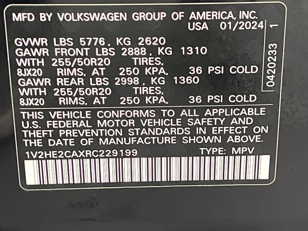Used 2024 Volkswagen Atlas Cross Sport SE AWD/4WD image 76