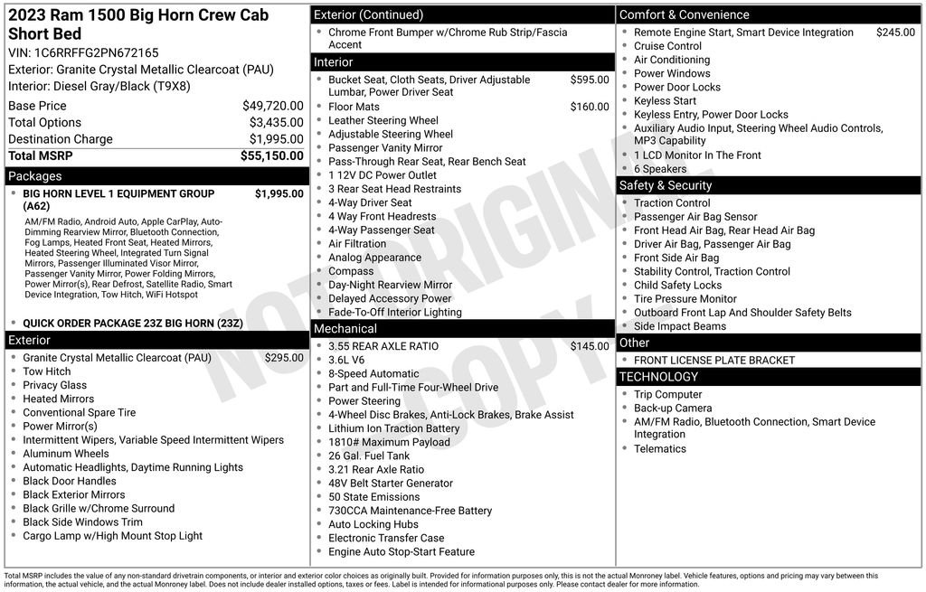 Used 2023 RAM 1500 Big Horn AWD/4WD image 3