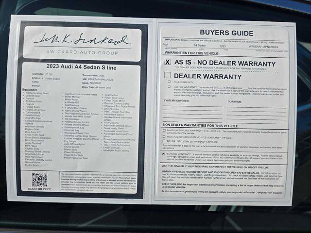 Used 2023 Audi A4 2.0T Premium Plus w/ Premium Plus Package AWD/4WD image 15