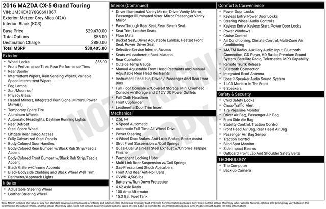 Used 2016 MAZDA CX-5 Grand Touring image 32