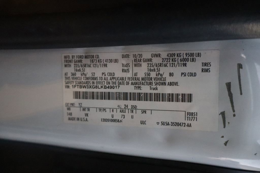 Used 2020 Ford Transit 350 148 High Roof Extended w/ Load Area Protection Package image 20