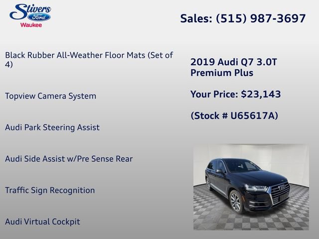 Used 2019 Audi Q7 3.0T Premium Plus w/ Premium Plus Package AWD/4WD image 29