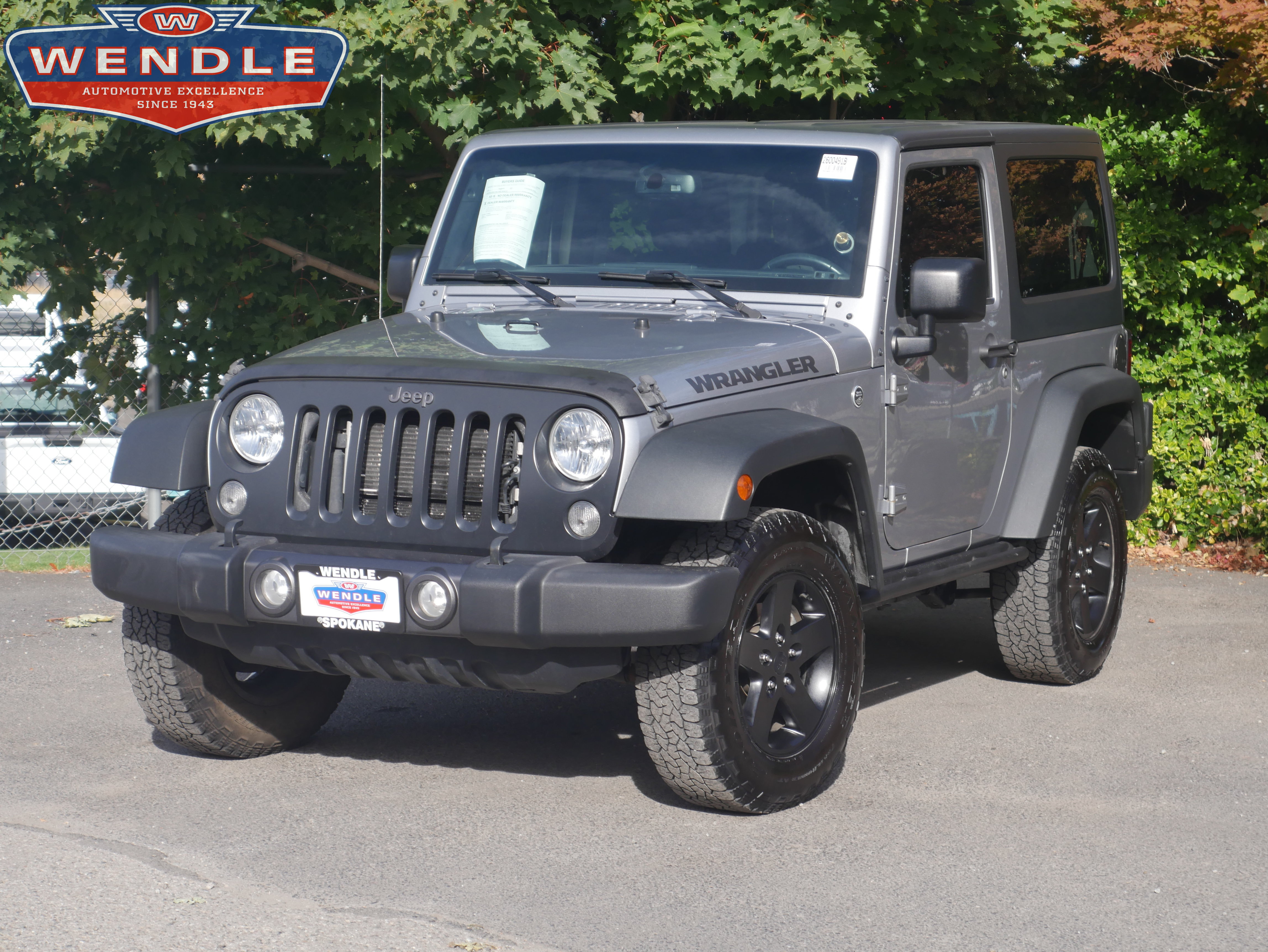 Used 2016 Jeep Wrangler Sport