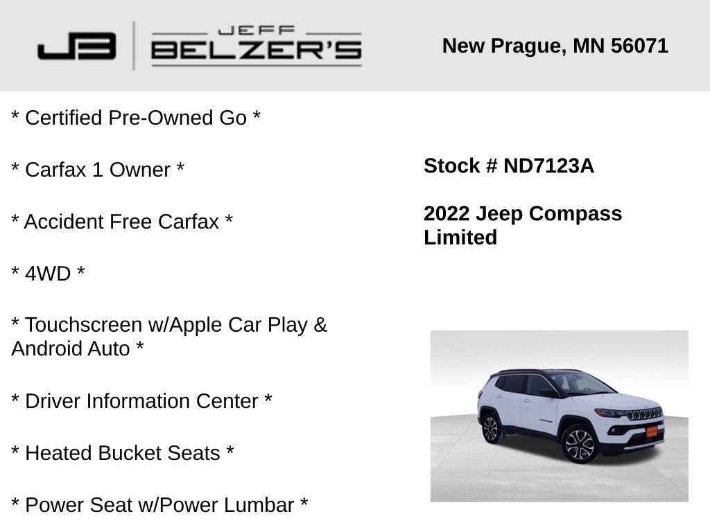 Certified 2022 Jeep Compass Limited image 2