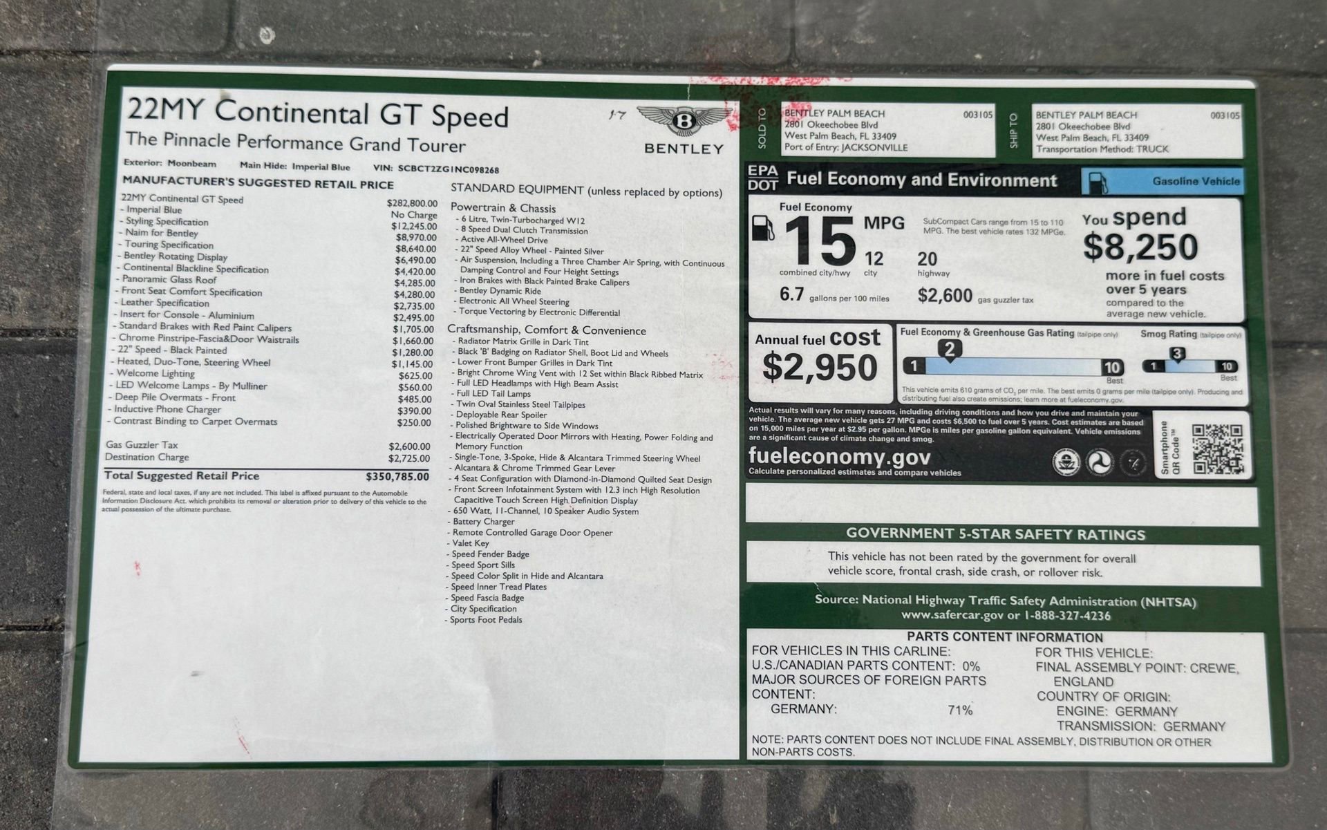 Used 2022 Bentley Continental GT Speed AWD/4WD image 56