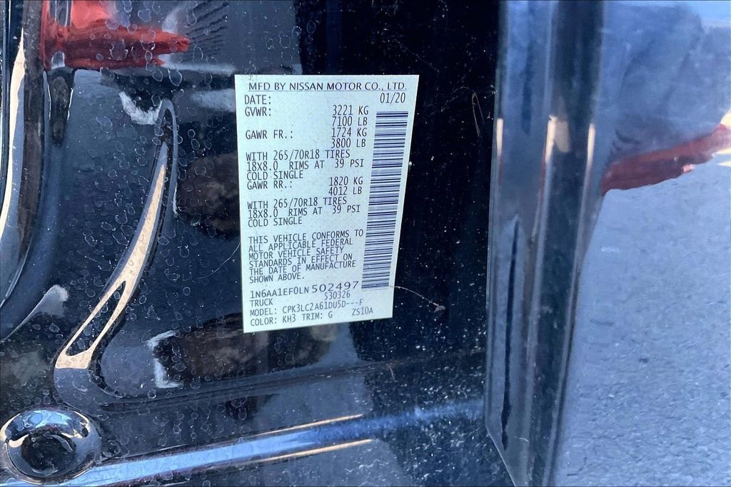 Used 2020 Nissan Titan SV w/ SV Convenience Package image 3