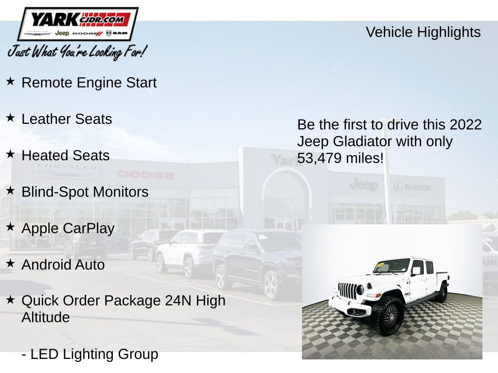 Certified 2022 Jeep Gladiator Overland image 13