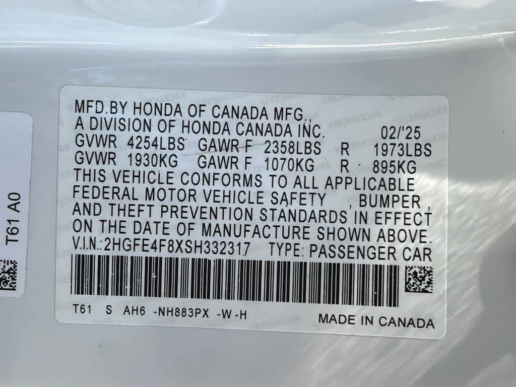 Used 2025 Honda Civic Sport image 32