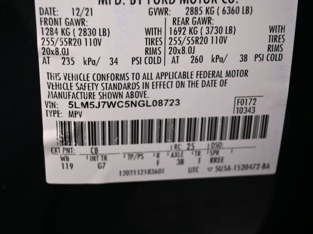 Used 2022 Lincoln Aviator Reserve w/ Elements Package Plus image 18