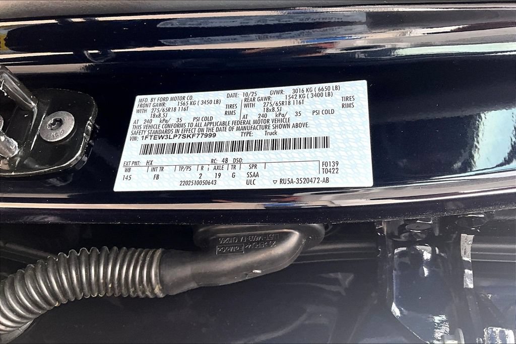 Used 2025 Ford F150 XLT w/ Equipment Group 302A MID AWD/4WD image 12