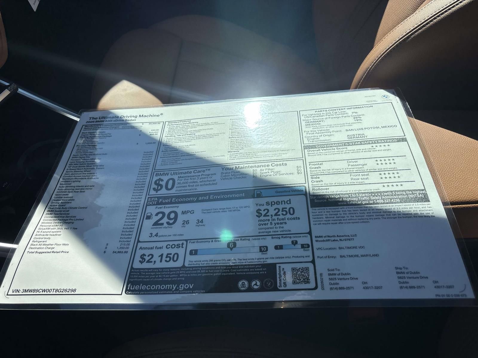 New 2026 BMW 330i xDrive Sedan w/ Premium Package image 34