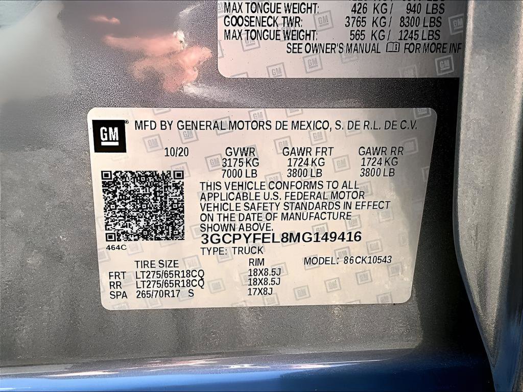 Certified 2021 Chevrolet Silverado 1500 LT Trail Boss w/ Convenience Package II image 29