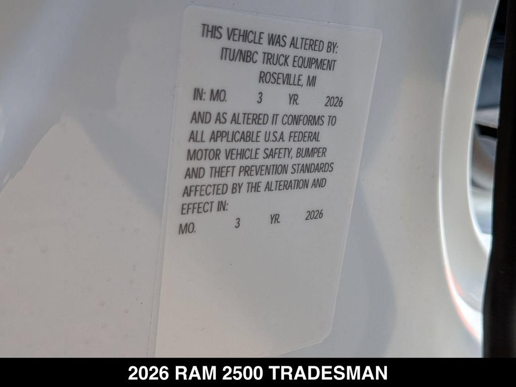 New 2026 RAM 2500 Tradesman AWD/4WD image 22