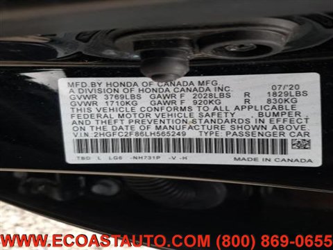 Used 2020 Honda Civic Sport image 19