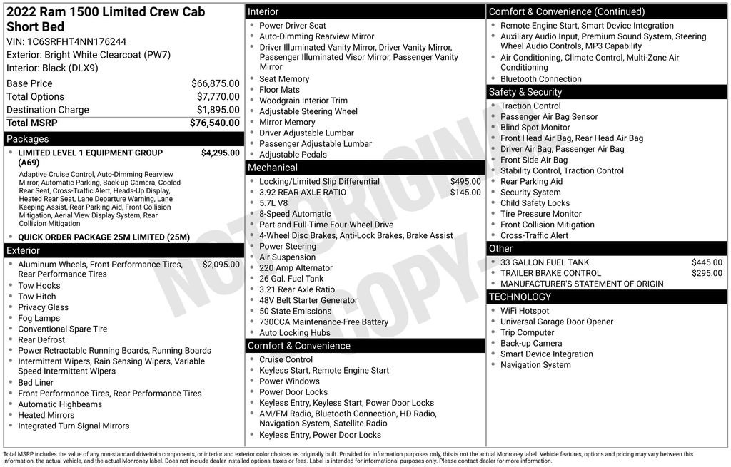 Used 2022 RAM 1500 Limited AWD/4WD image 23