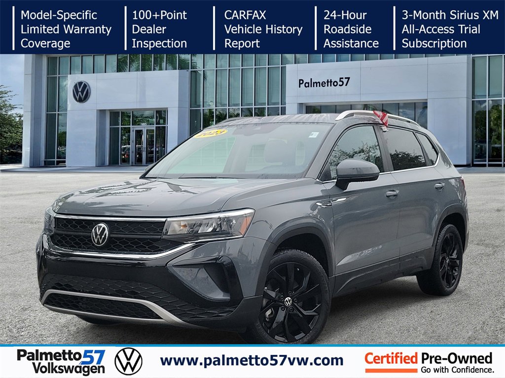 Used 2023 Volkswagen Taos SE w/ Black Wheel Package