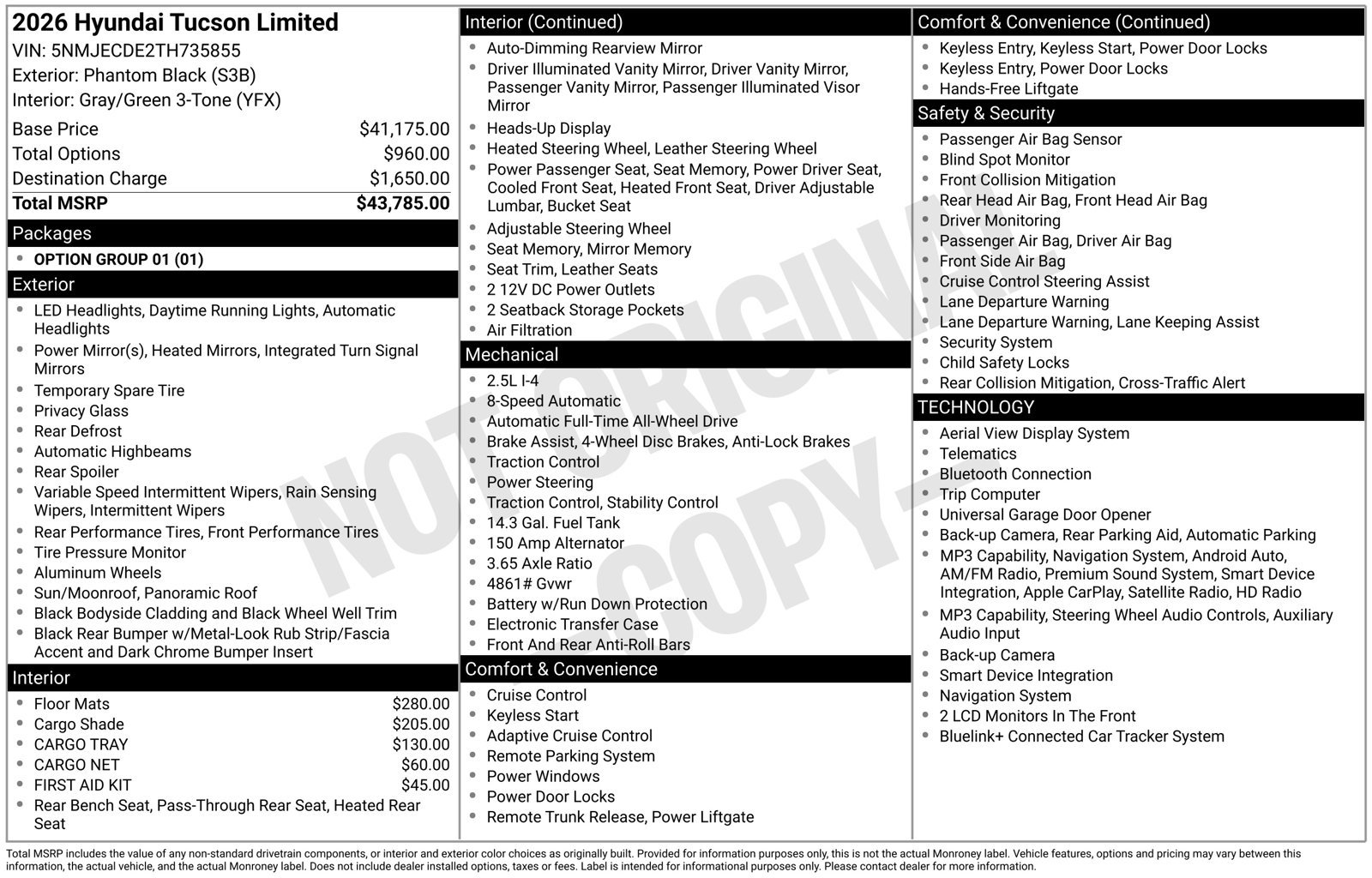 New 2026 Hyundai Tucson Limited AWD/4WD image 27