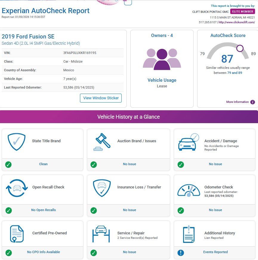 Used 2019 Ford Fusion SE image 4