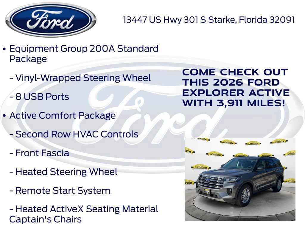 New 2026 Ford Explorer Active w/ Active Comfort Package image 20