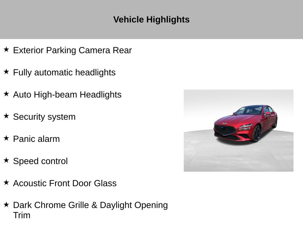 Used 2023 Genesis G70 2.0T w/ Sport Prestige Package AWD/4WD image 54
