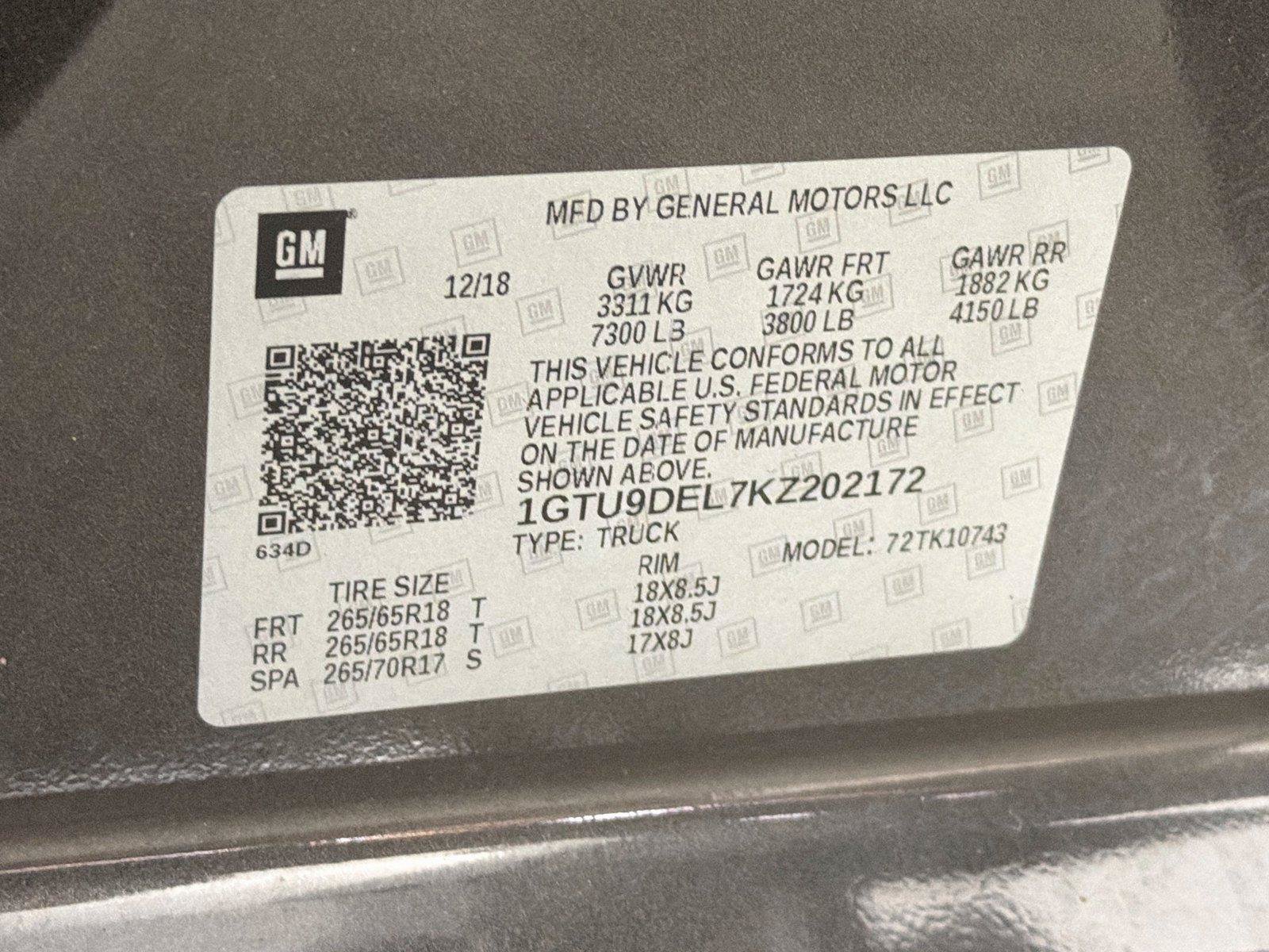 Used 2019 GMC Sierra 1500 SLT w/ Driver Alert Package I AWD/4WD image 41