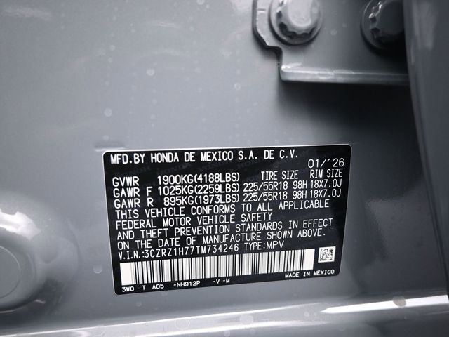 New 2026 Honda HR-V EX-L image 3