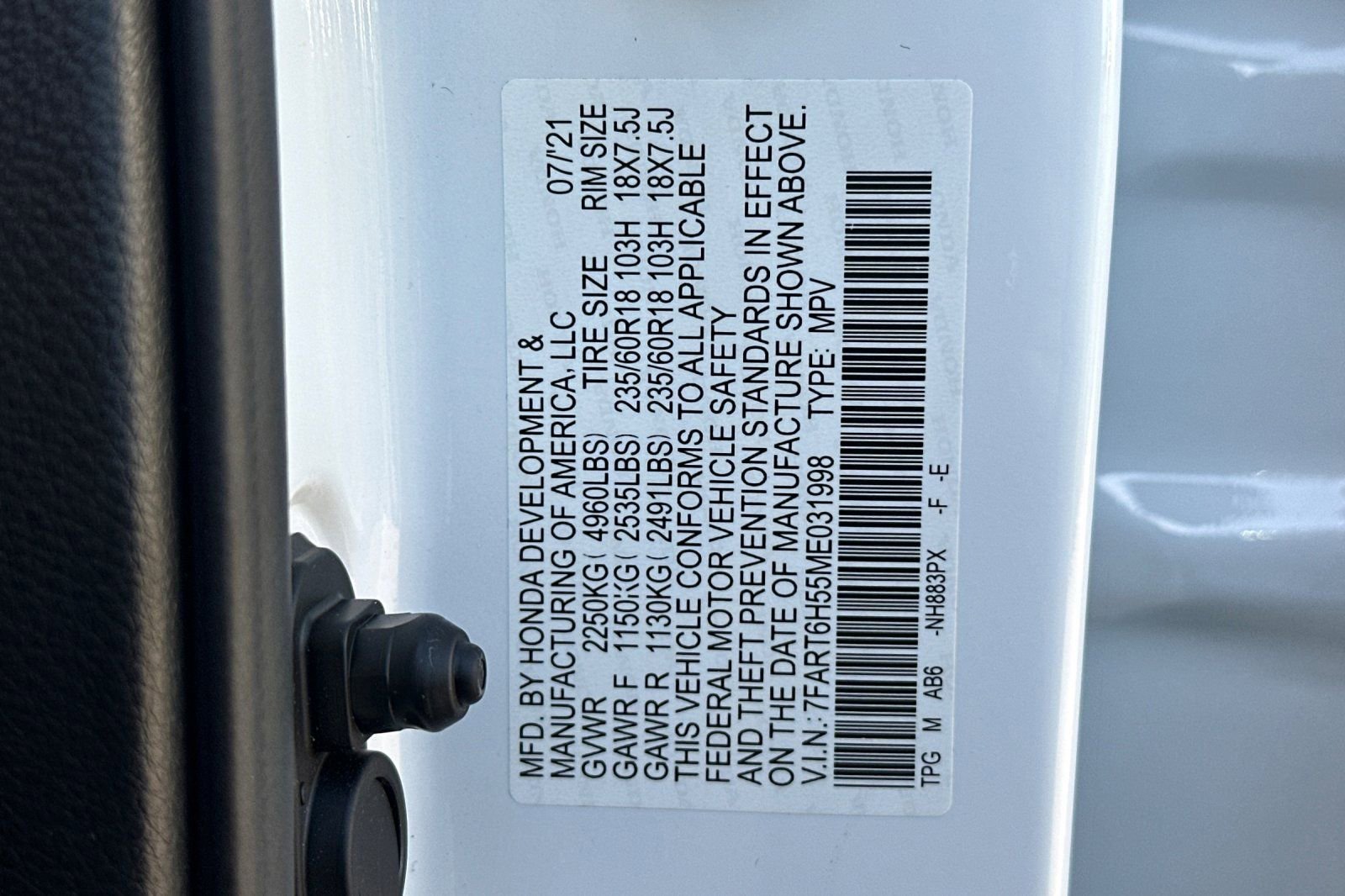 Certified 2021 Honda CR-V EX image 35