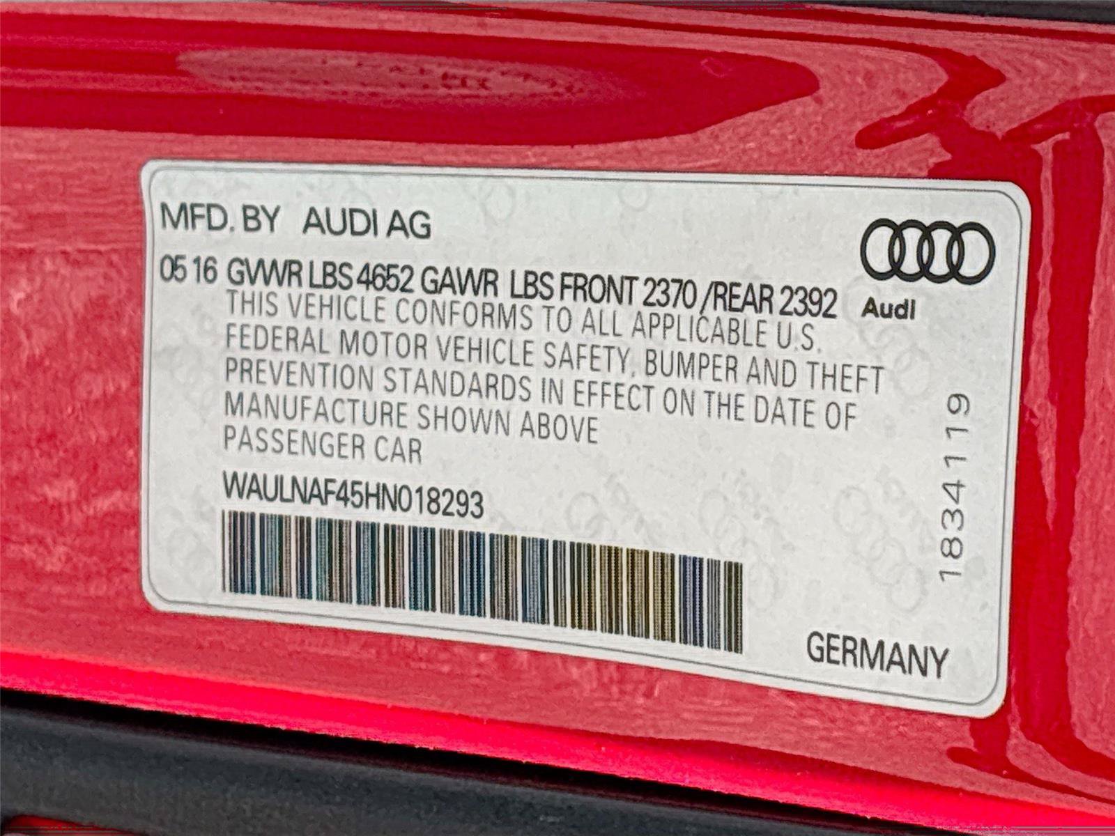 Used 2017 Audi A4 2.0T Premium Plus FWD image 34