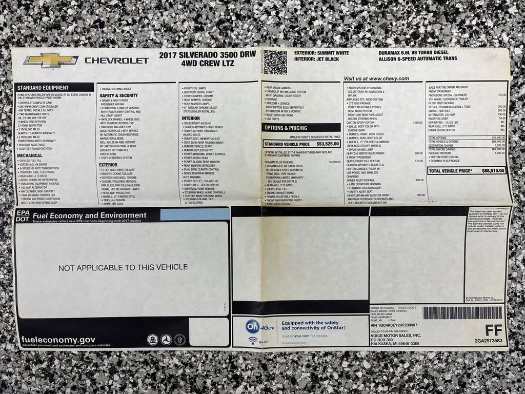 Used 2017 Chevrolet Silverado 3500 LTZ w/ Duramax Plus Package image 61