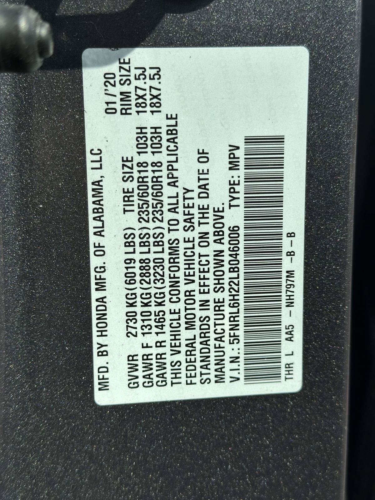 Used 2020 Honda Odyssey LX image 26