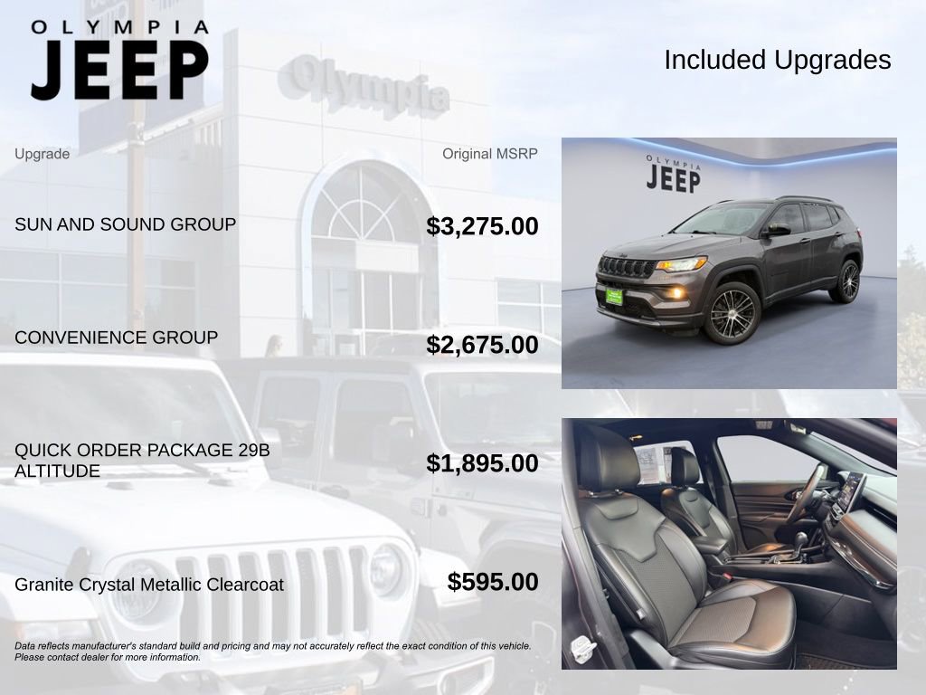 Certified 2023 Jeep Compass Altitude w/ Sun and Sound Group image 4