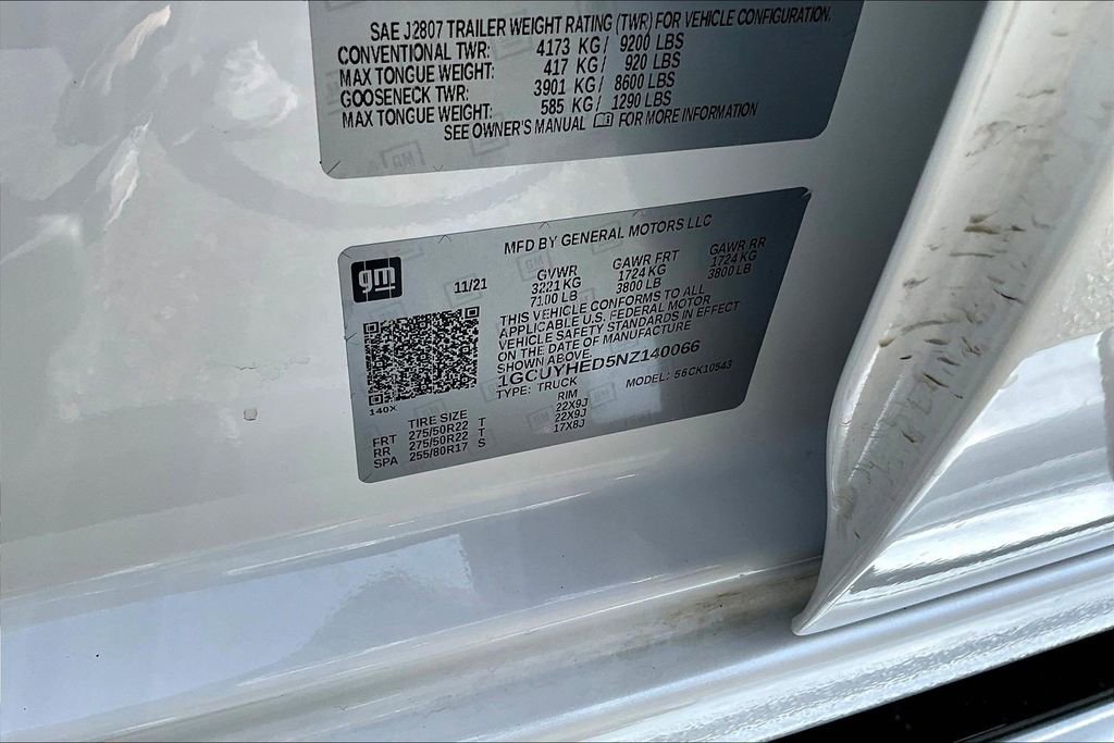 Used 2022 Chevrolet Silverado 1500 High Country w/ Technology Package image 22