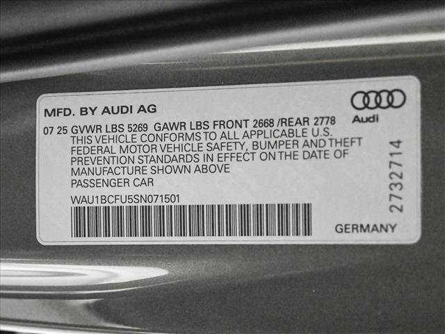 Certified 2025 Audi A5 2.0T Premium w/ Convenience Package AWD/4WD image 26