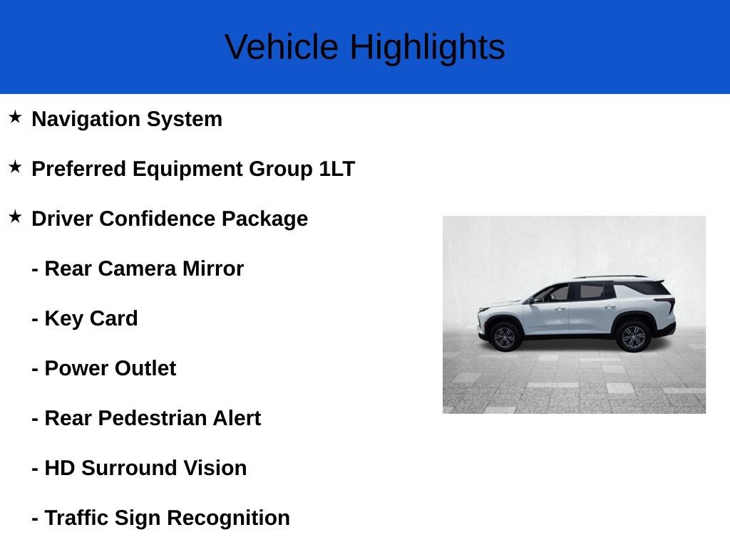New 2026 Chevrolet Traverse LT w/ Driver Confidence Package FWD image 2