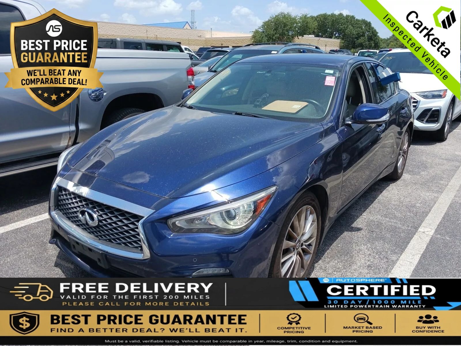 Used 2021 INFINITI Q50 Luxe w/ Cargo Package AWD/4WD image 1