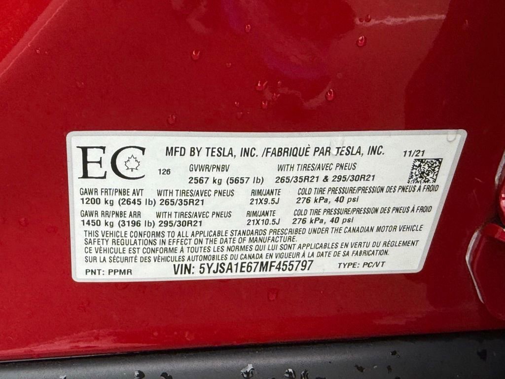Used 2021 Tesla Model S Plaid AWD/4WD image 36