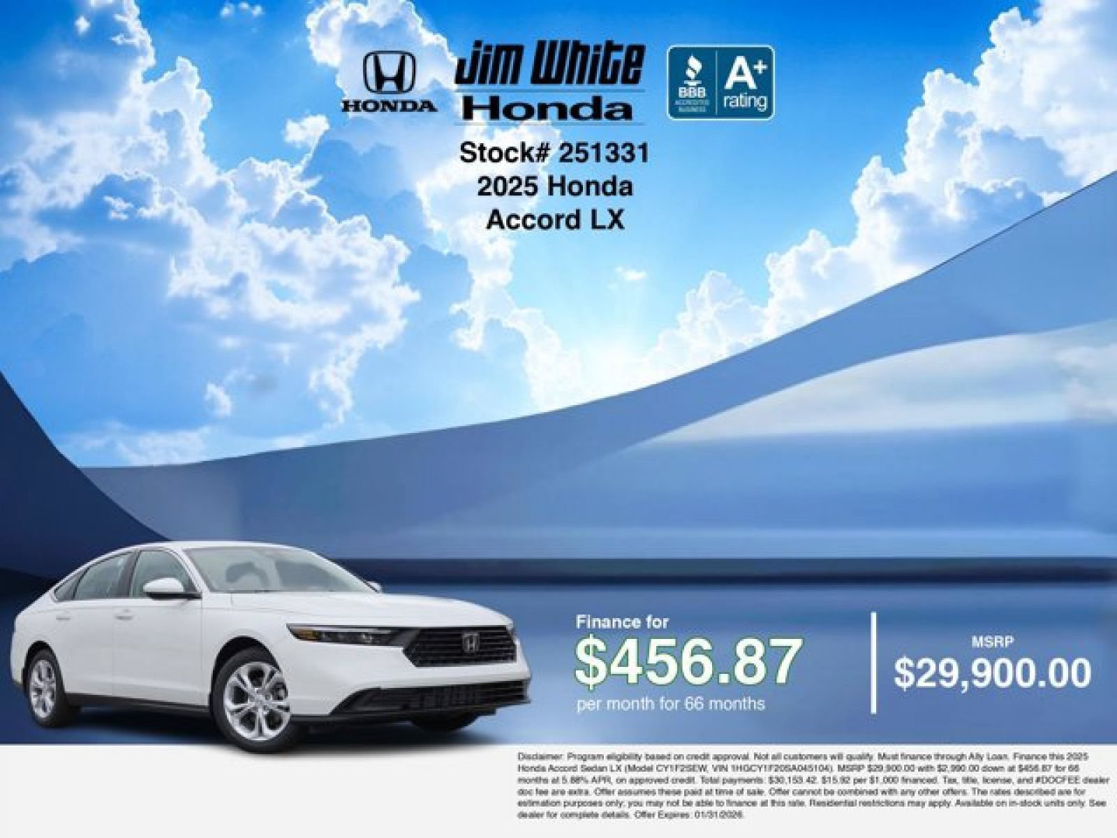 Certified 2025 Honda Accord LX image 8