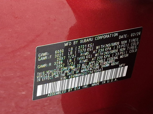 New 2026 Subaru Ascent Limited image 21