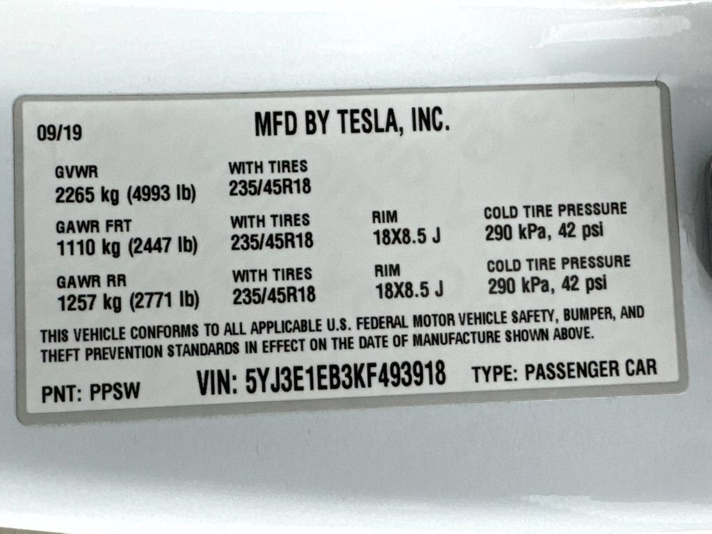 Used 2019 Tesla Model 3 Long Range AWD/4WD image 26