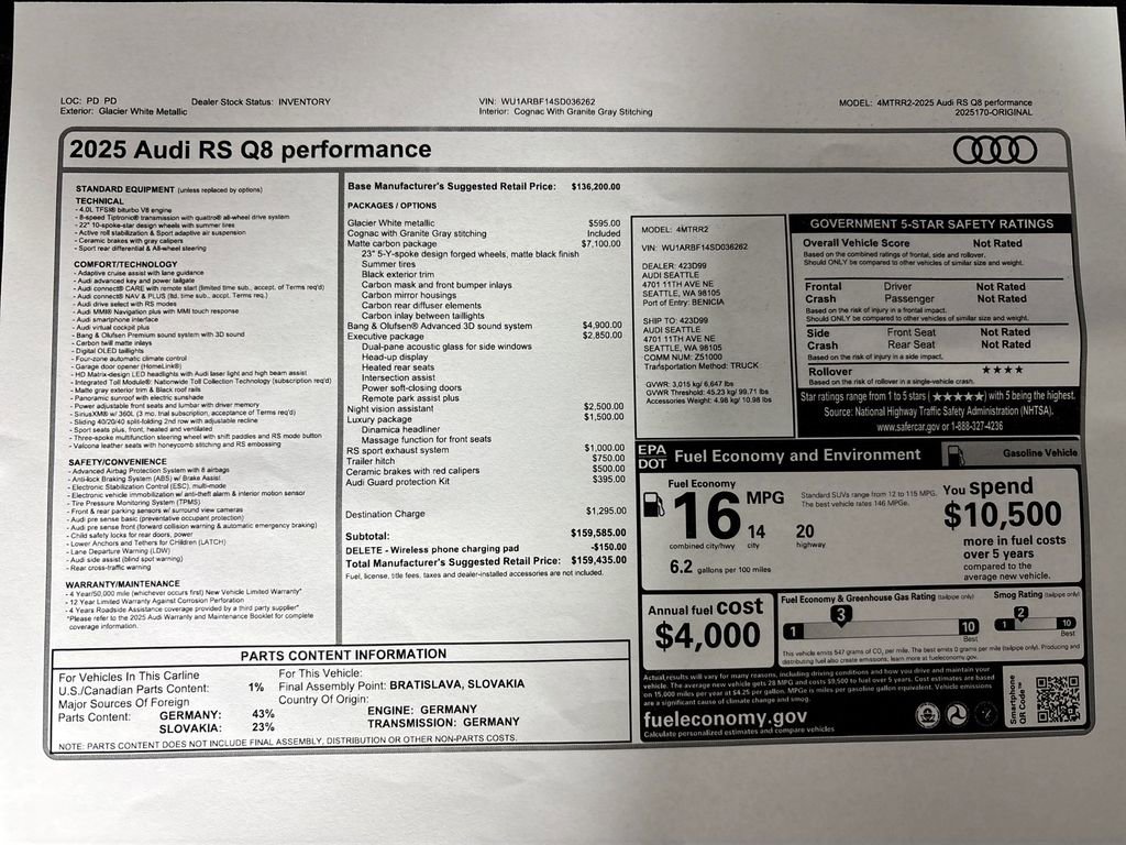 Used 2025 Audi RS Q8 performance image 25
