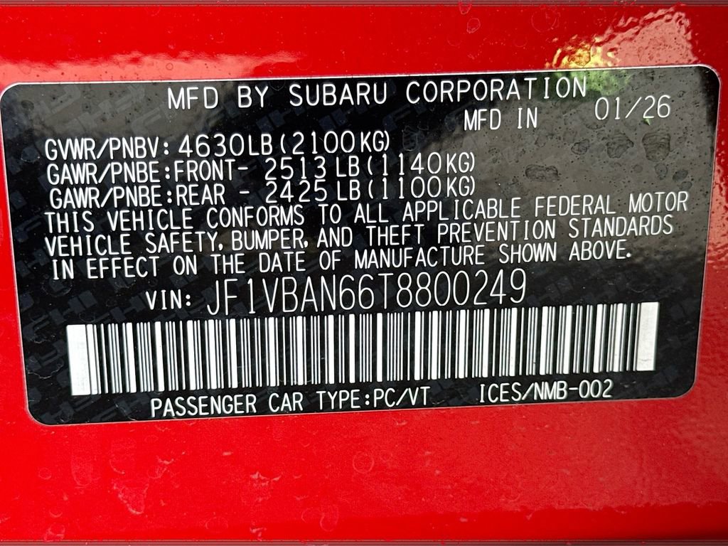 New 2026 Subaru WRX Limited image 41