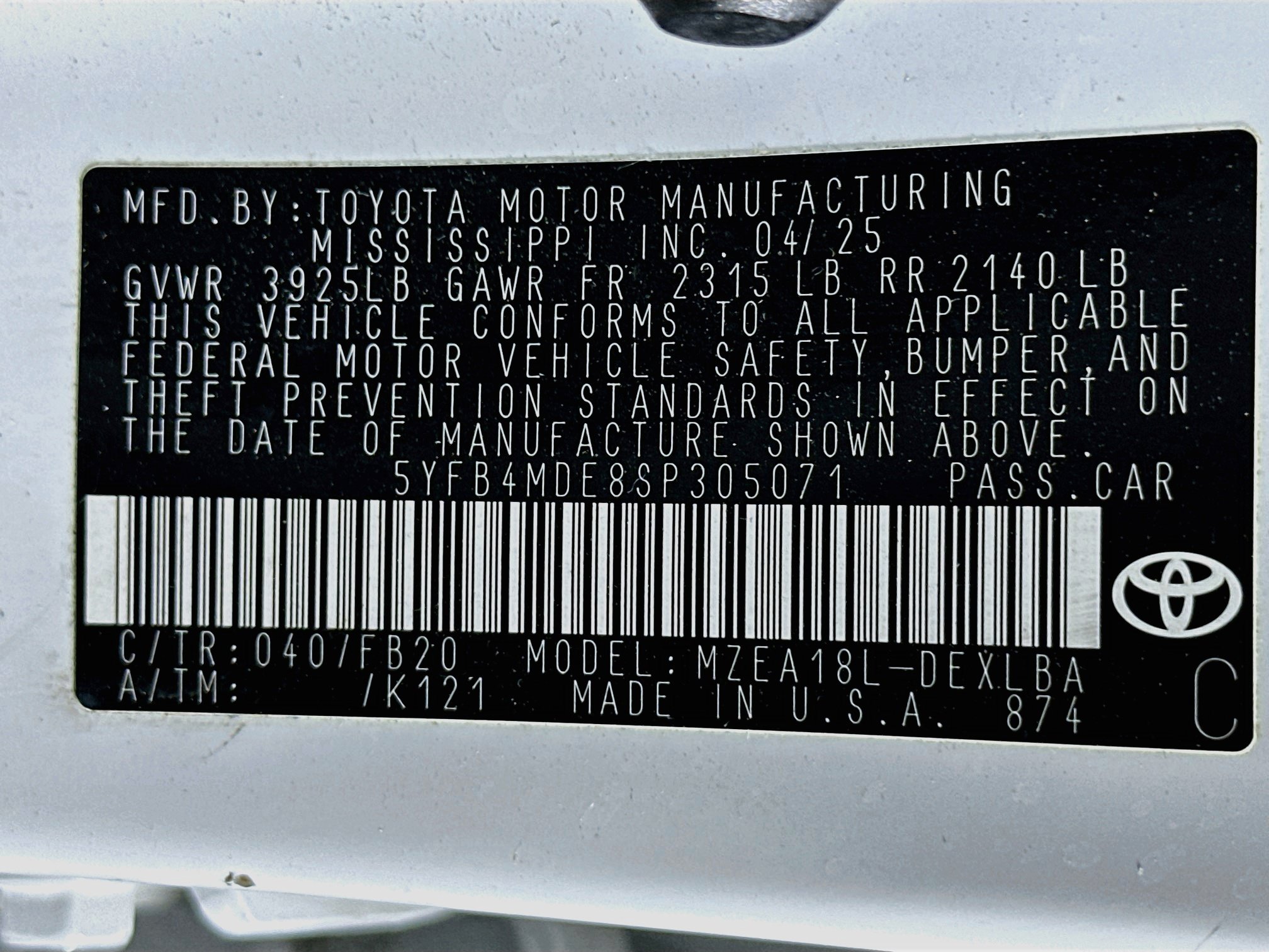 Used 2025 Toyota Corolla LE FWD image 12