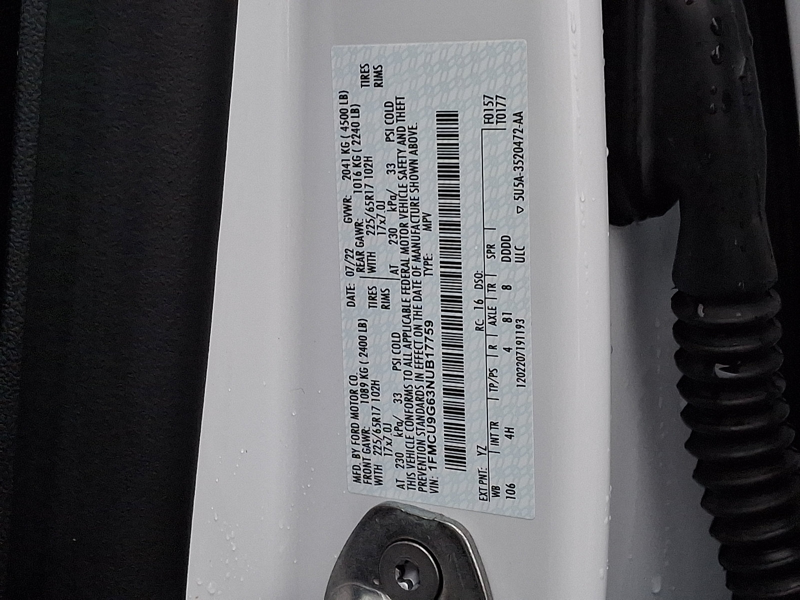Certified 2022 Ford Escape SE AWD/4WD image 29