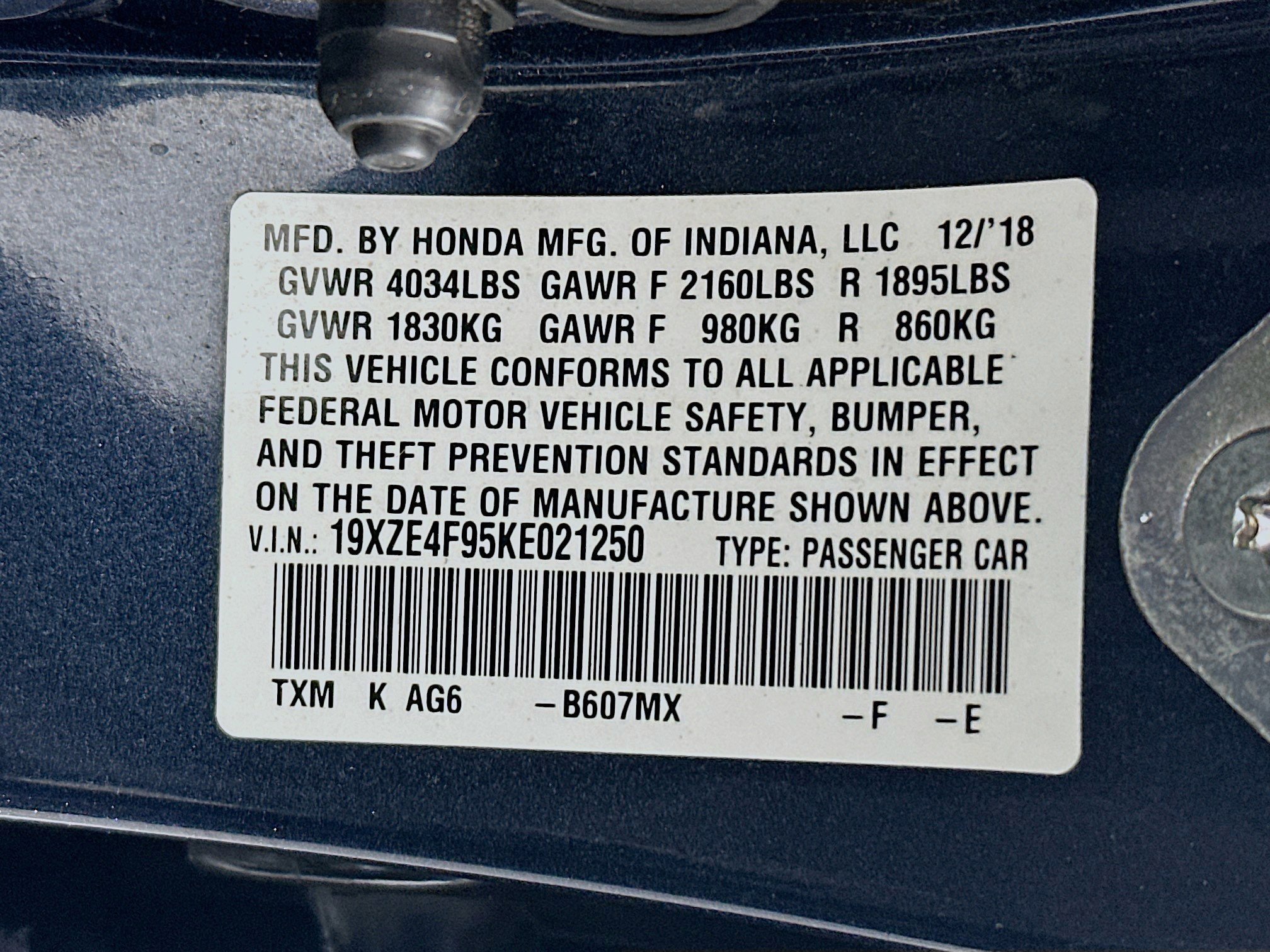 Used 2019 Honda Insight Touring image 12
